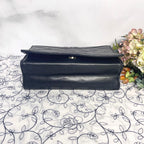Chanel Vintage Quilted CC Logo Bag Black — view 8