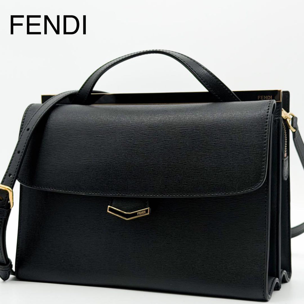 Fendi Demi Jour 2-Way Black Shoulder Bag