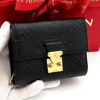 Louis Vuitton Wallet Monogram Empreinte Metis Compact Black