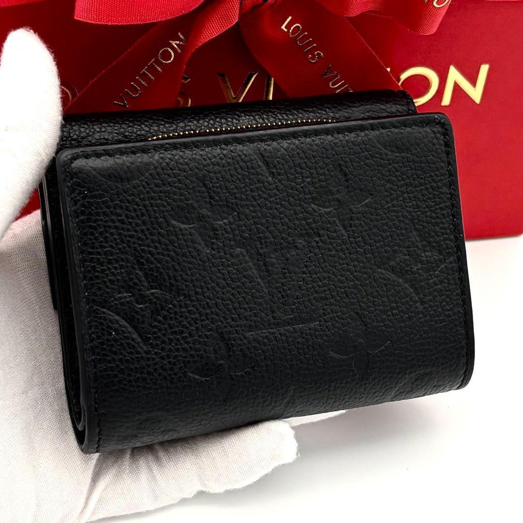 Louis Vuitton Wallet Monogram Empreinte Metis Compact Black — view 2