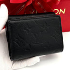 Louis Vuitton Wallet Monogram Empreinte Metis Compact Black — view 2
