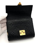 Louis Vuitton Wallet Monogram Empreinte Metis Compact Black — view 3