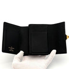 Louis Vuitton Wallet Monogram Empreinte Metis Compact Black — view 4