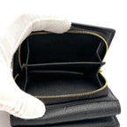 Louis Vuitton Wallet Monogram Empreinte Metis Compact Black — view 6