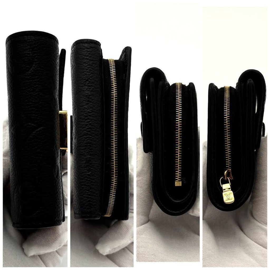 Louis Vuitton Wallet Monogram Empreinte Metis Compact Black — view 7