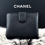 Chanel Wallet Coco Stitch Caviar Snap Bifold — view 4