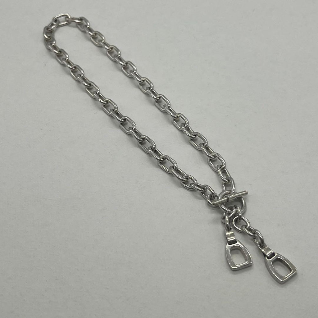 Gucci Oba Roulis Chain Necklace Horsebit — view 2
