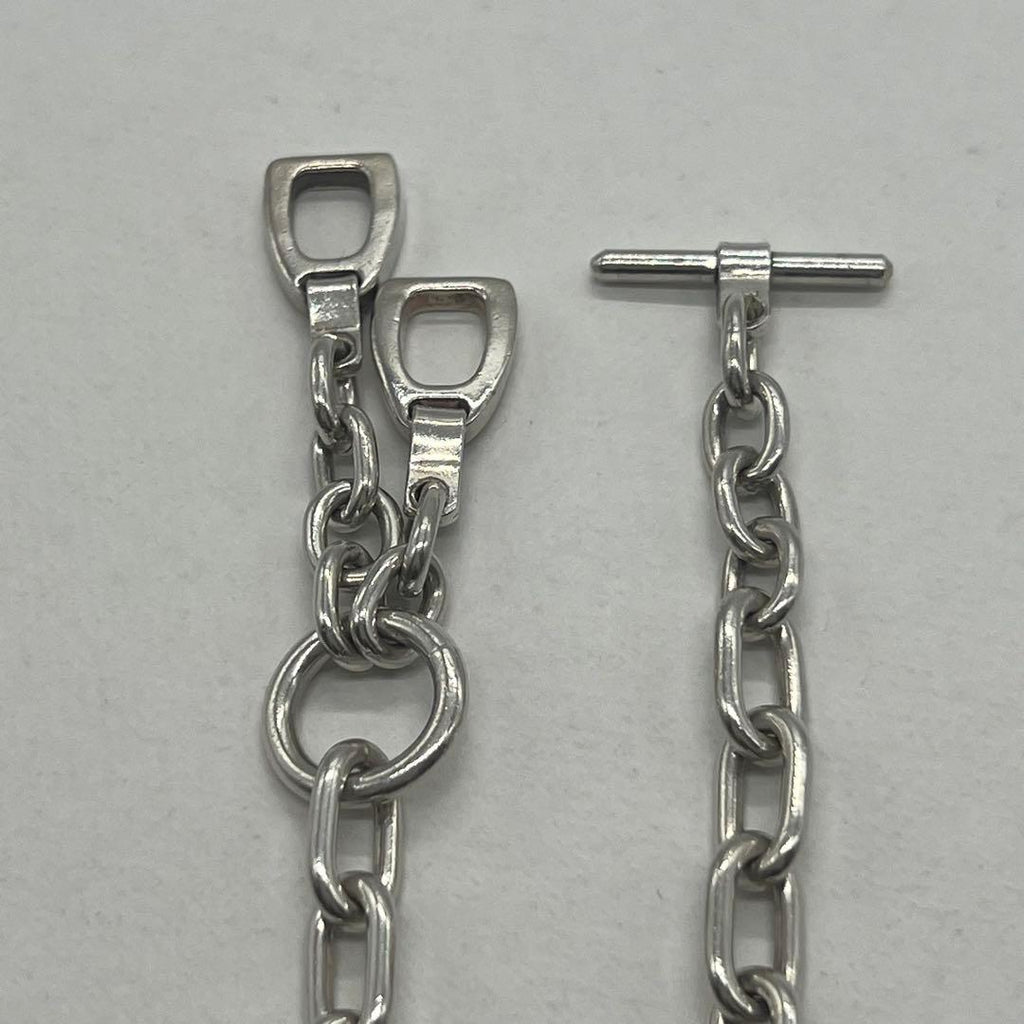 Gucci Oba Roulis Chain Necklace Horsebit — view 3