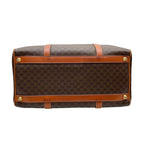 Celine Macadam Triomphe Logo Hand Boston Bag Brown — view 4