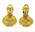 Chanel CC Logo Round Earrings — view 2