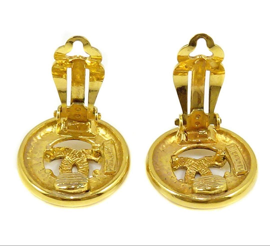 Chanel CC Logo Round Earrings — view 2