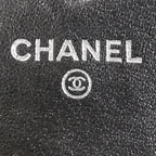 Chanel Camellia Wallet Black Chain Shoulder Bag — view 5