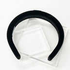 Prada Triangle Logo Velour Headband Velvet — view 3