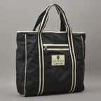Gucci Crest Tote Bag Nylon Black White — view 2