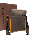 Louis Vuitton Damier Jean Shoulder Bag Citadin Brown