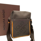 Louis Vuitton Damier Jean Shoulder Bag Citadin Brown