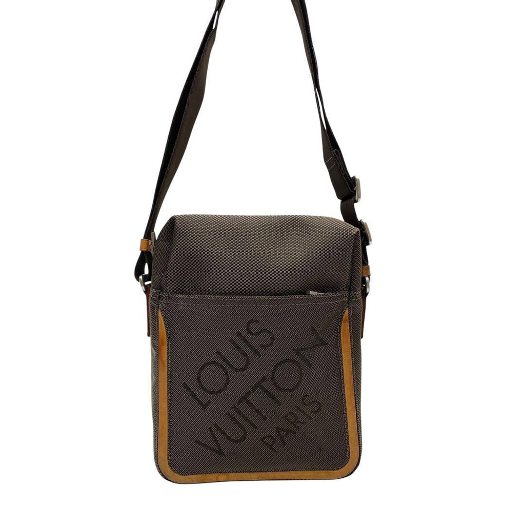 Louis Vuitton Damier Jean Shoulder Bag Citadin Brown — view 3