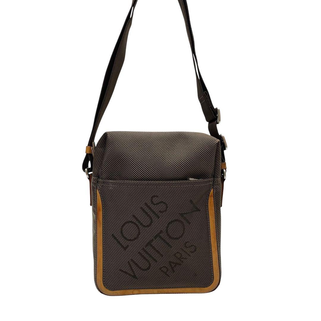 Louis Vuitton Damier Jean Shoulder Bag Citadin Brown — view 3