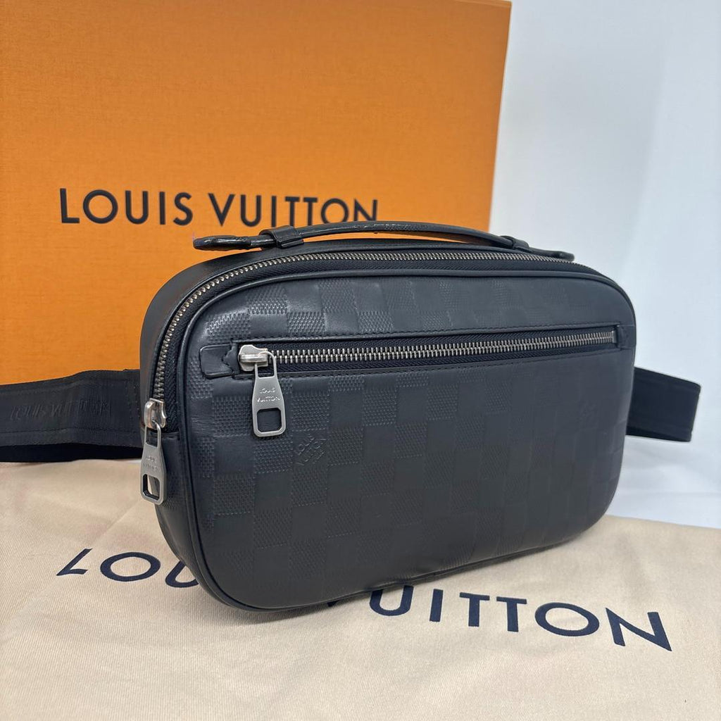 Louis Vuitton Super Damier Infini Ambler Black Belt — view 3