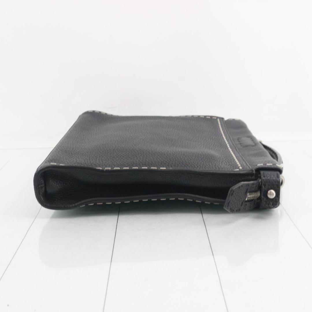 Fendi Selleria Peekaboo Business Bag Handbag Leather Black — view 3