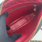 Chanel Quilted Lambskin Chain Shoulder Bag Black — view 3
