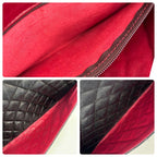 Chanel Quilted Lambskin Chain Shoulder Bag Black — view 4