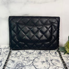 Chanel Chain Wallet Black Quilted Shoulder — view 3