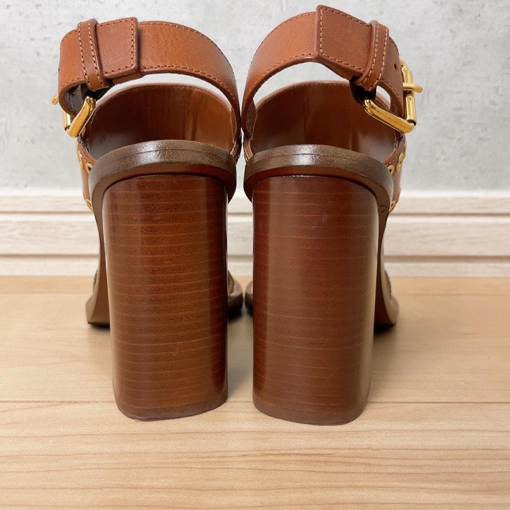 Louis Vuitton Passenger Line Monogram Sandals 37 Brown — view 3