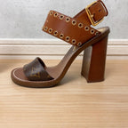 Louis Vuitton Passenger Line Monogram Sandals 37 Brown — view 4