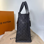 Louis Vuitton Monogram Eclipse Cabas Zip GM Tote Bag Black — view 4