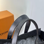 Louis Vuitton Monogram Eclipse Cabas Zip GM Tote Bag Black — view 6
