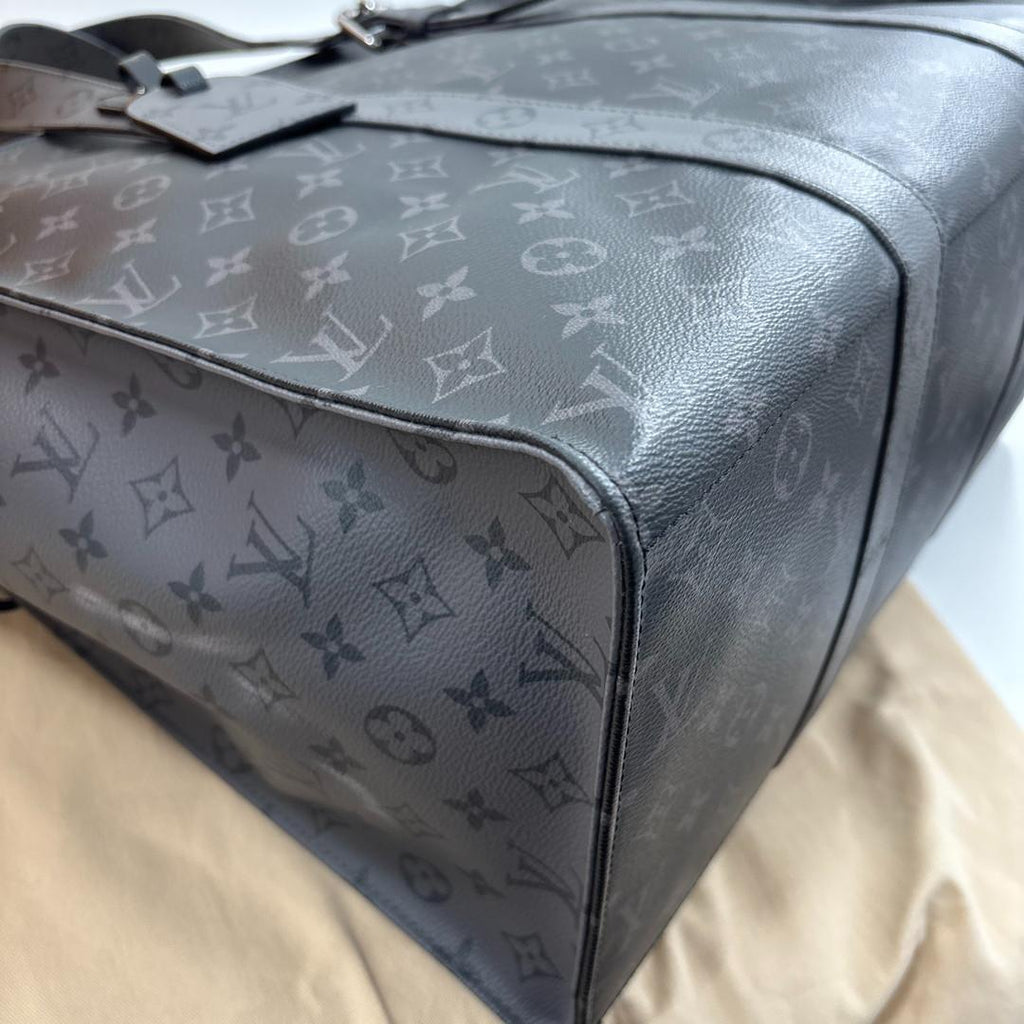 Louis Vuitton Monogram Eclipse Cabas Zip GM Tote Bag Black — view 7