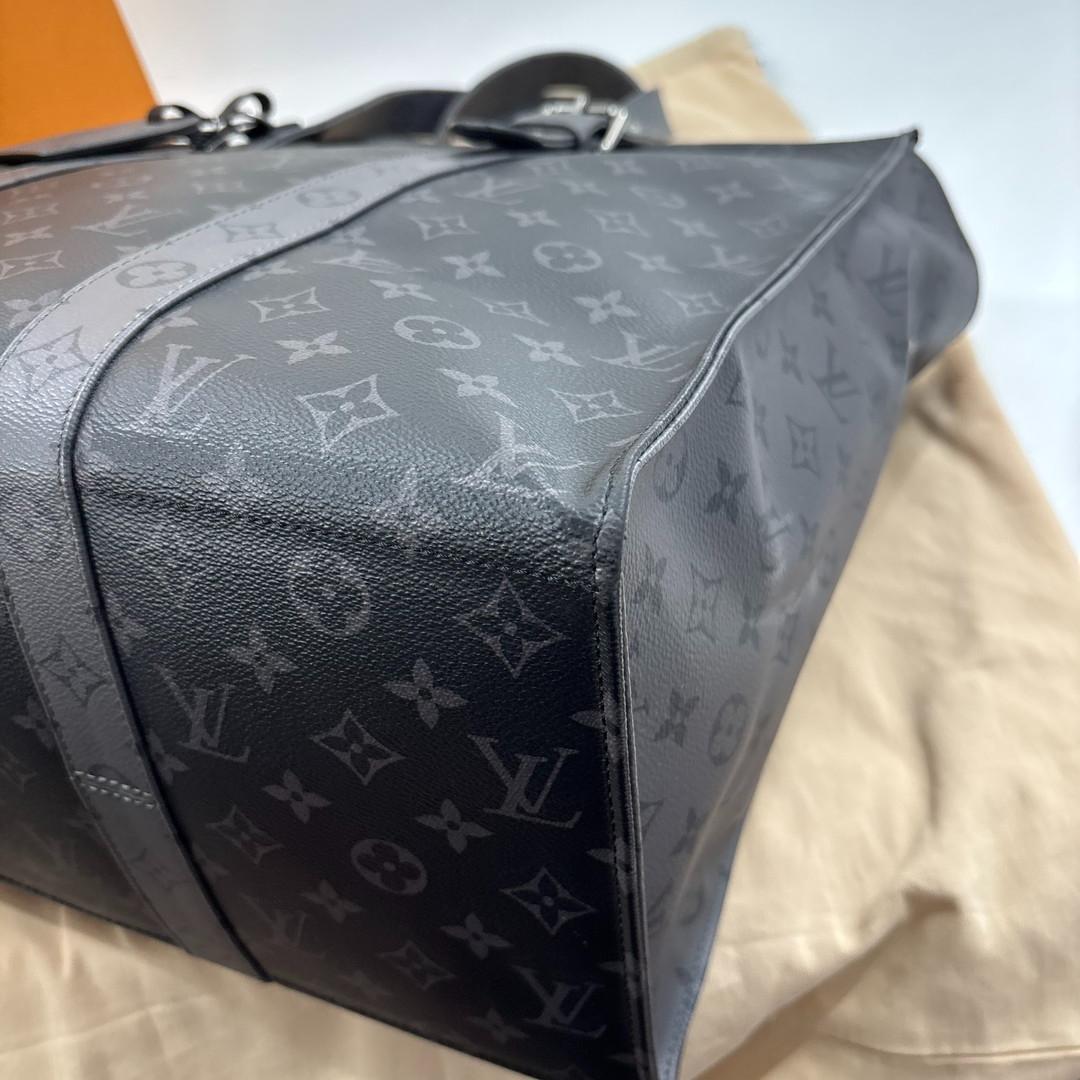 Louis Vuitton Monogram Eclipse Cabas Zip GM Tote Bag Black — view 8