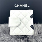 Chanel Wallet Cambon Line Bifold Kiss Lock WH — view 2