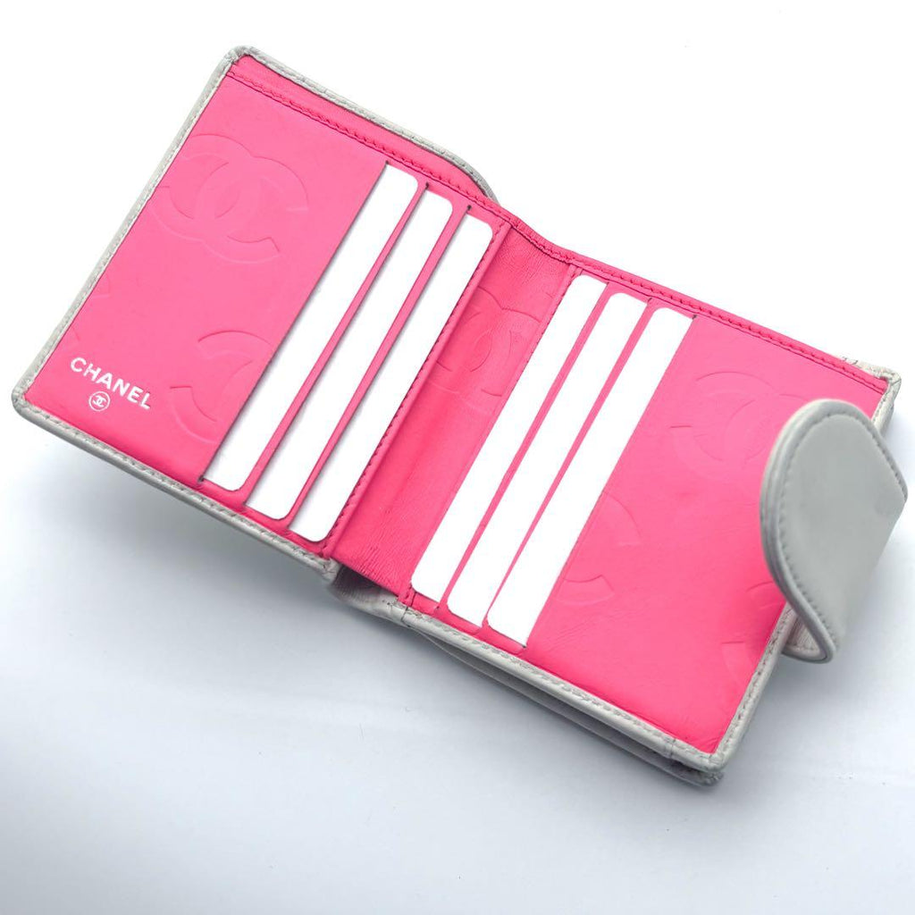 Chanel Wallet Cambon Line Bifold Kiss Lock WH — view 3