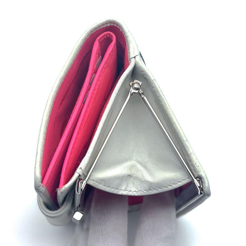 Chanel Wallet Cambon Line Bifold Kiss Lock WH — view 8