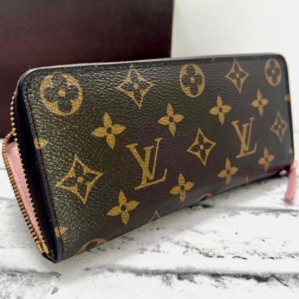 Louis Vuitton Portefeuille Clemence Rose Ballerine Wallet