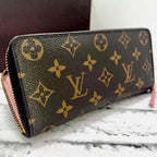Louis Vuitton Portefeuille Clemence Rose Ballerine Wallet