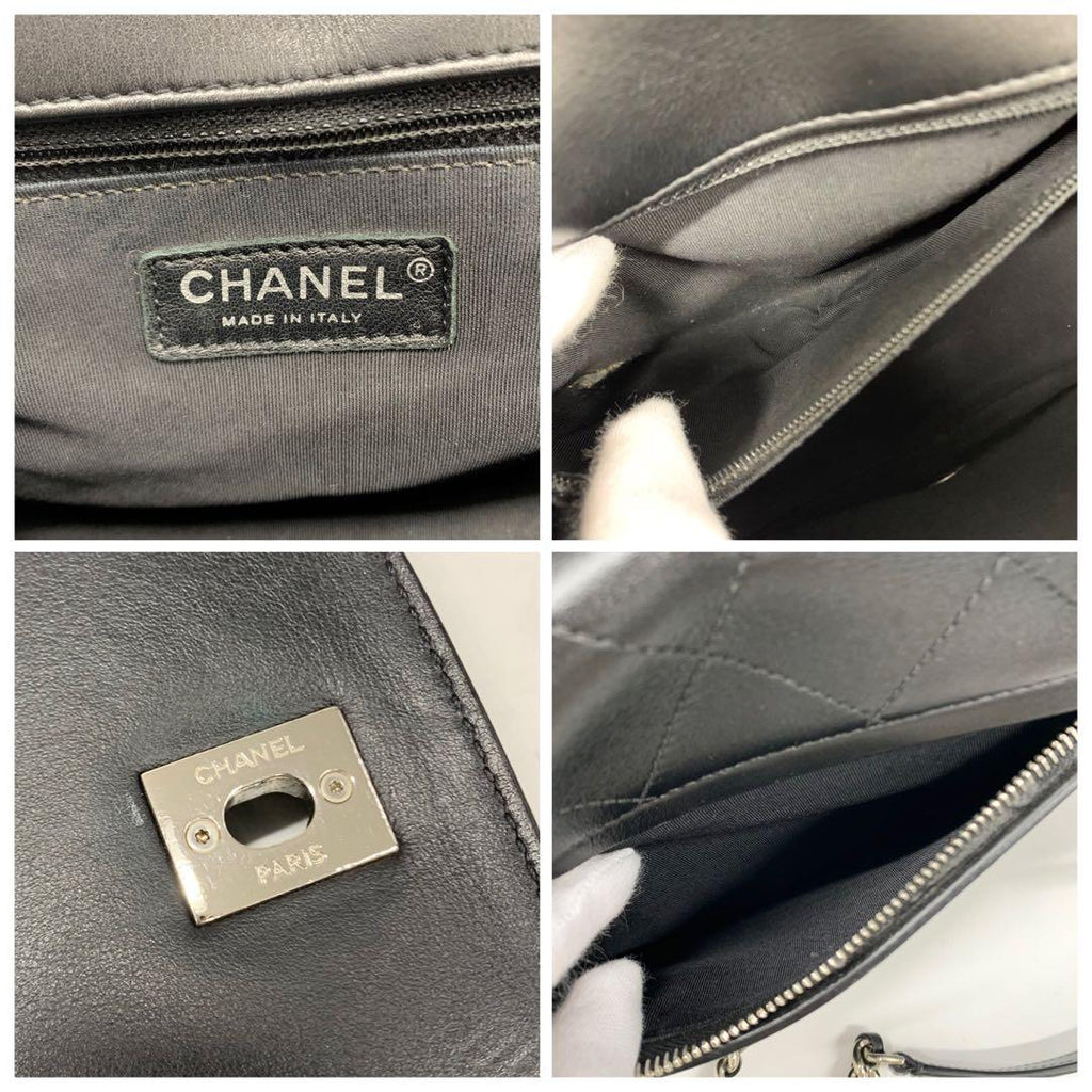 Chanel Quilted Turnlock Single Flap Top Handle — view 9