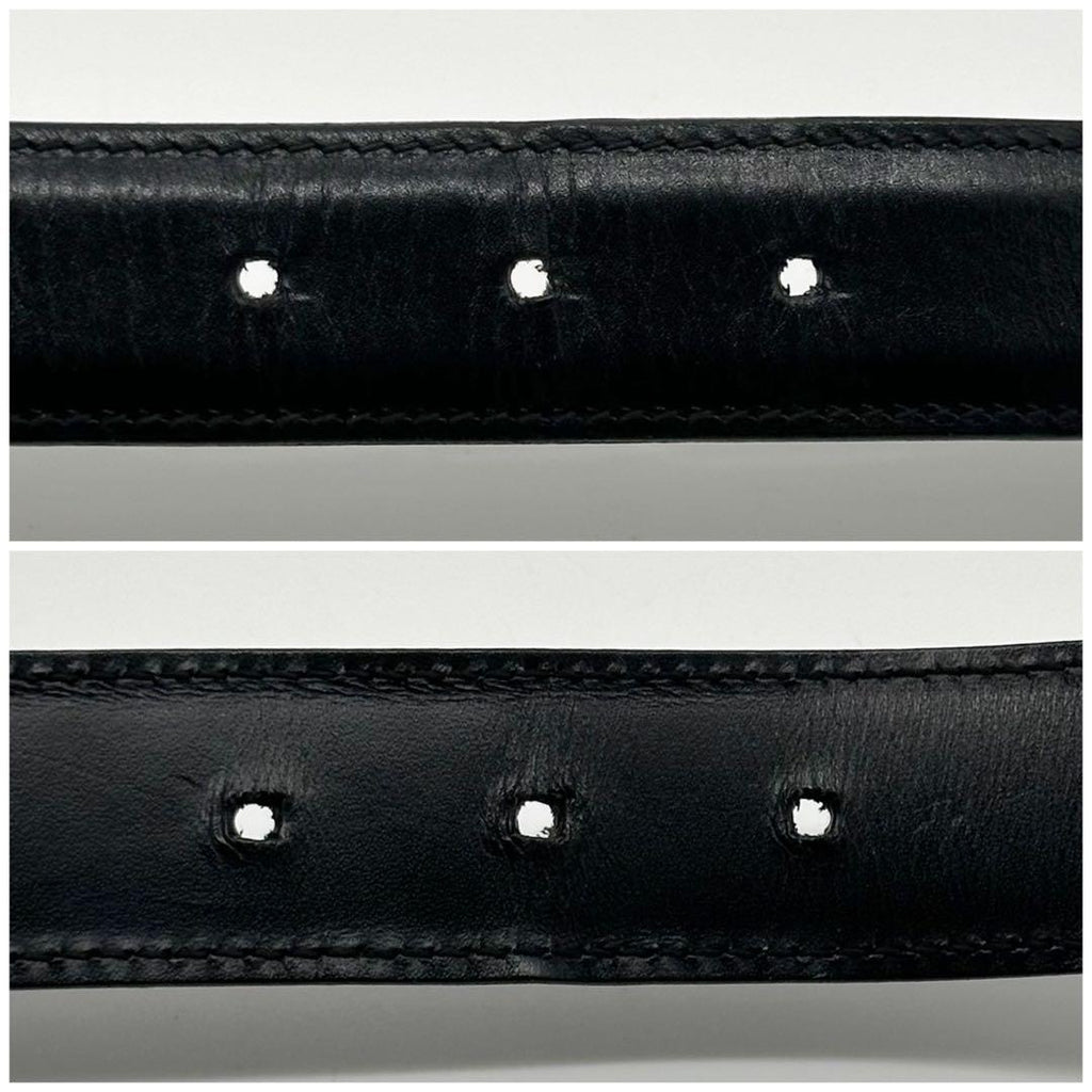 Gucci Era Belt Leather Black Vintage — view 6
