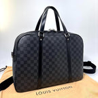 Louis Vuitton Damier Graphite Yawn Business Bag Black — view 3