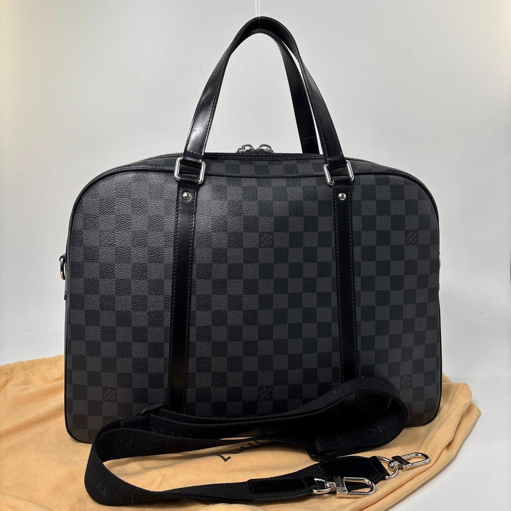 Louis Vuitton Damier Graphite Yawn Business Bag Black — view 5