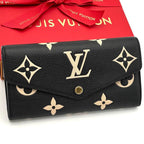 Louis Vuitton Wallet Portefeuille Sarah Bicolor Black