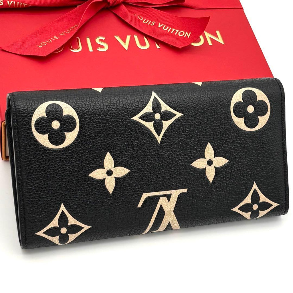 Louis Vuitton Wallet Portefeuille Sarah Bicolor Black — view 2