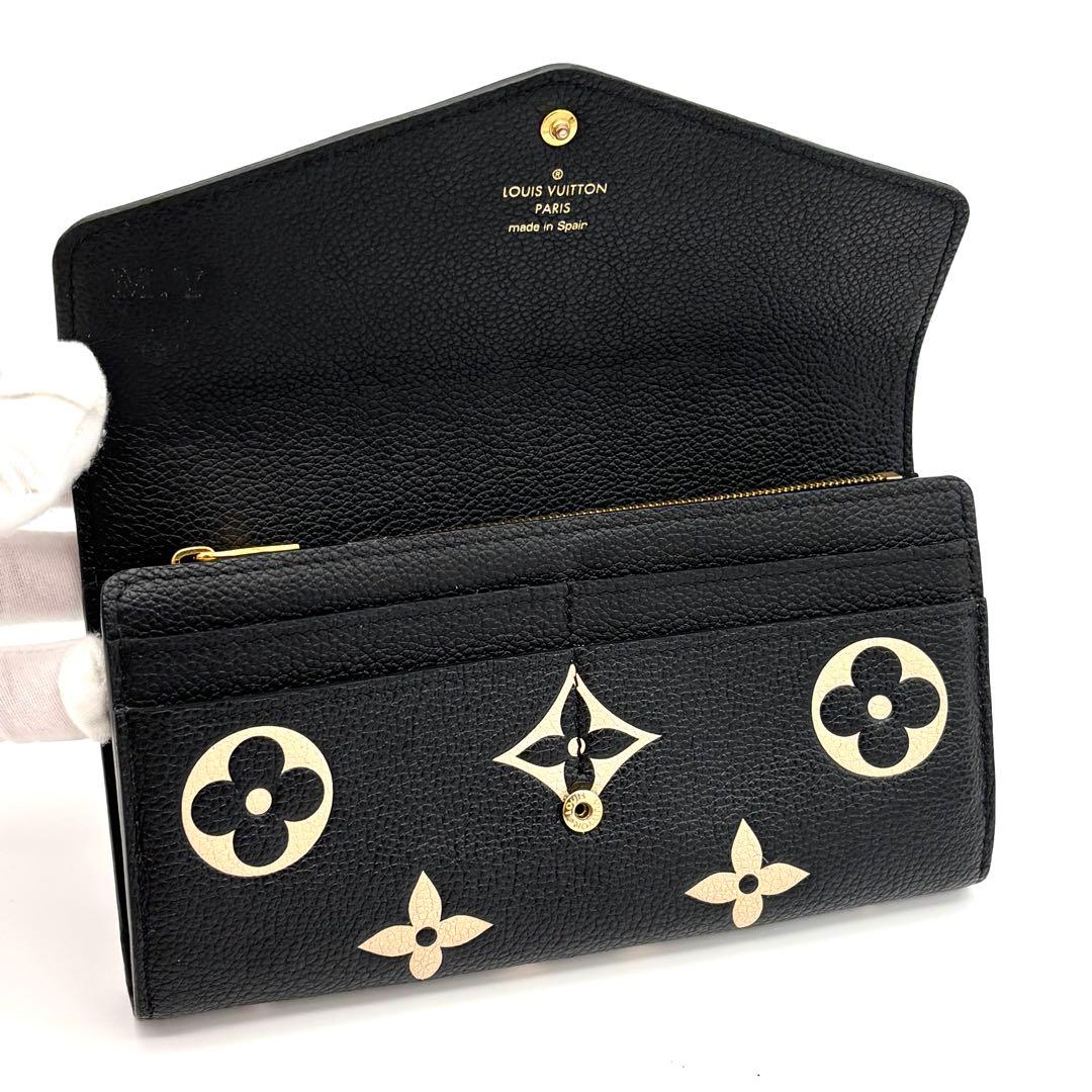 Louis Vuitton Wallet Portefeuille Sarah Bicolor Black — view 3