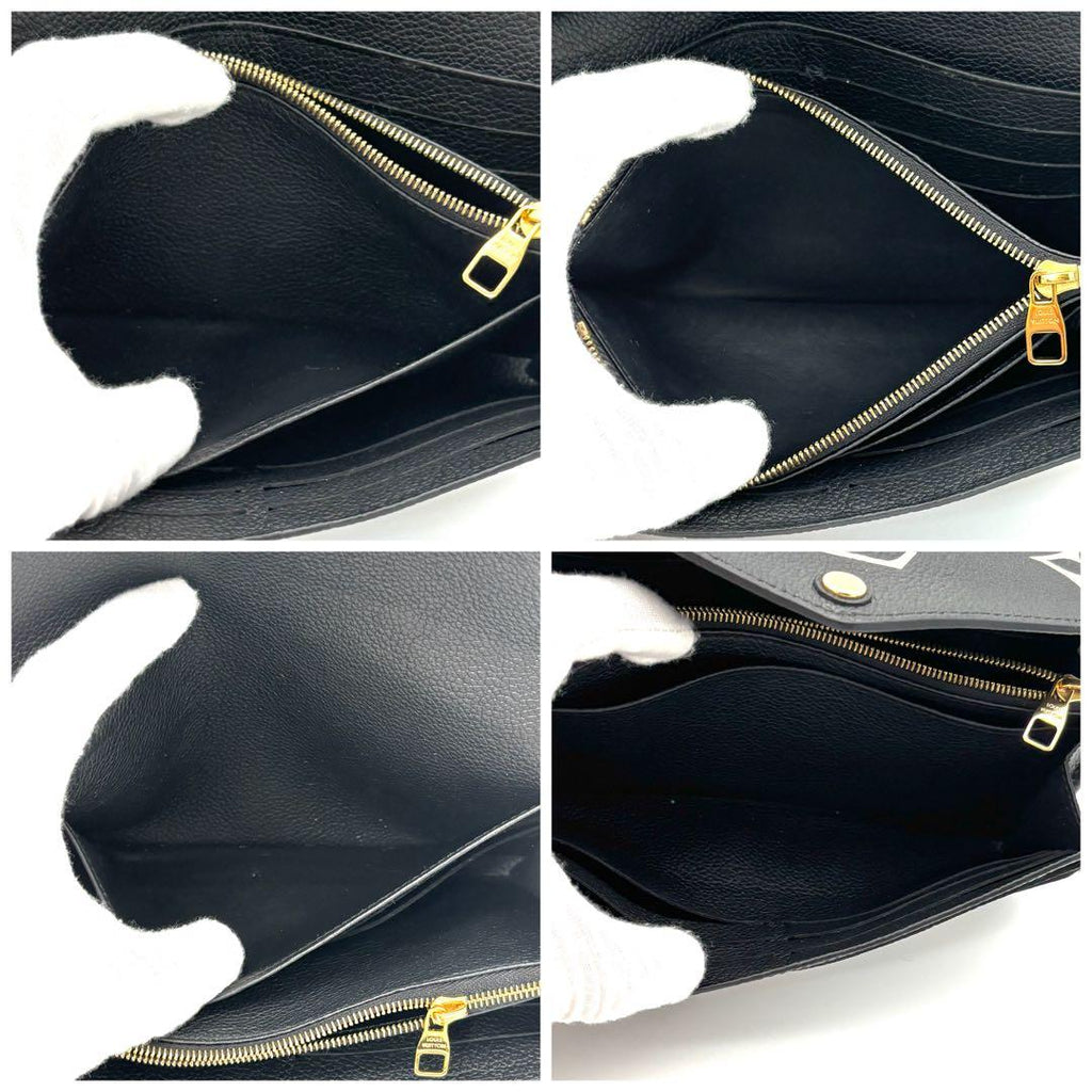 Louis Vuitton Wallet Portefeuille Sarah Bicolor Black — view 5