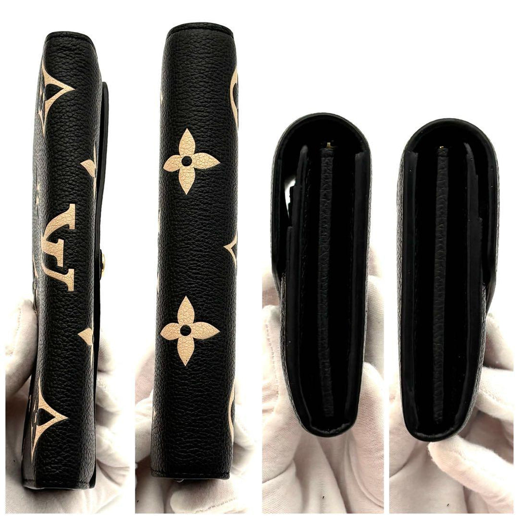 Louis Vuitton Wallet Portefeuille Sarah Bicolor Black — view 6