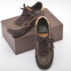Louis Vuitton Monogram Sneakers 6 Suede Brown Box — view 2