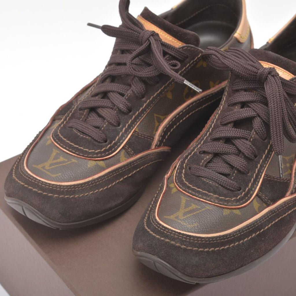 Louis Vuitton Monogram Sneakers 6 Suede Brown Box — view 5