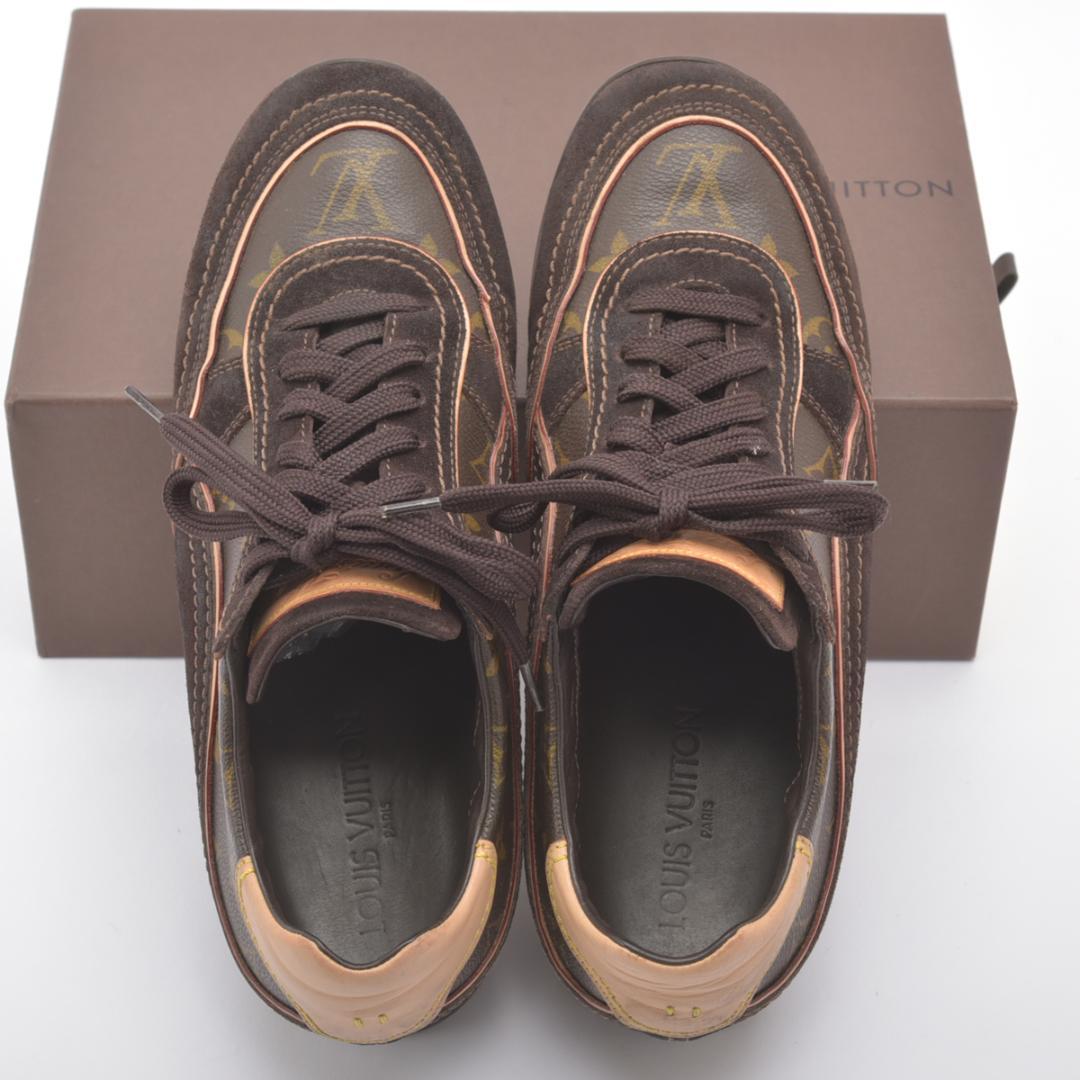 Louis Vuitton Monogram Sneakers 6 Suede Brown Box — view 6